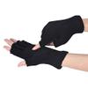 Black Knitted Stretch Elastic Winter Warm Half Finger Men Gloves view 3