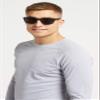 Solbari UPF 50+ Men's Sun Protection Long Sleeve Rashguard Aqua Sport Collection - Small - Cool Grey - UV Protection, Sun Protective view 3