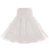 Kumeng Women's 50s Vintage Petticoat Half Slip Tutu Underskirt 25.59" Crinoline Rockabilly view 1