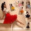 Kumeng Women's 50s Vintage Petticoat Half Slip Tutu Underskirt 25.59" Crinoline Rockabilly view 2