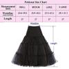 Kumeng Women's 50s Vintage Petticoat Half Slip Tutu Underskirt 25.59" Crinoline Rockabilly view 3
