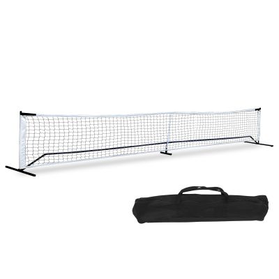 JungleA 22FT Portable Complete Pickleball Tennis Net Set System Volleyball Soccer Pickleball Tennis Badminton Net System Stand Set W/Carry Bag for Indoor and Outdoor