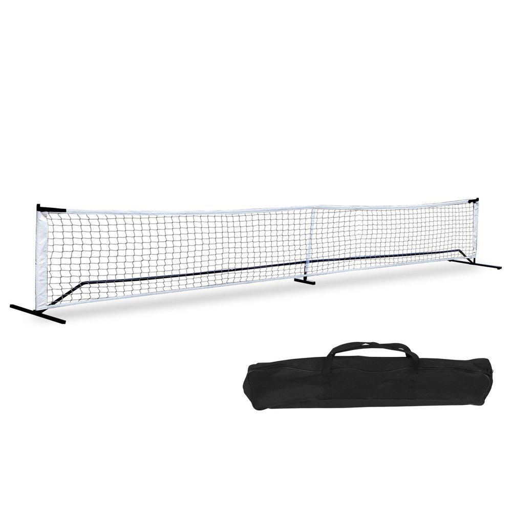 JungleA 22FT Portable Complete Pickleball Tennis Net Set System Volleyball Soccer Pickleball Tennis Badminton Net System Stand Set W/Carry Bag for Indoor and Outdoor