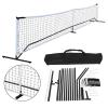 JungleA 22FT Portable Complete Pickleball Tennis Net Set System Volleyball Soccer Pickleball Tennis Badminton Net System Stand Set W/Carry Bag for Indoor and Outdoor view 2