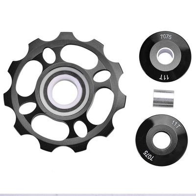 11T Wheel, Rear Derailleur Pulley for Mountain Replacement Parts(Black)