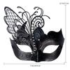 Coddsmz Mysterious Venetian Butterfly Lady Masquerade Halloween Party Mask (Black-2) view 3