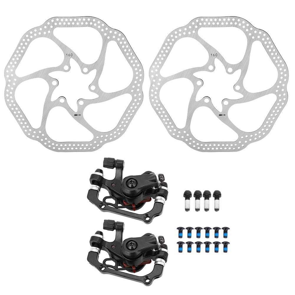 Brake Rotor Set,Mechanical Disc Brake Front Rear Rotors Set Cycling Accessory