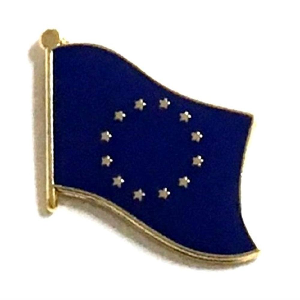 European Union Flag Lapel Pin; One International Waving World Flag Lapel Pin Badge Patriotic Country Hat Lapel Pin
