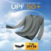 MAGCOMSEN Men's Long Sleeve Sun Protection Shirts SPF 50+ UV Running Hiking Fishing Rashguard Dark Grey view 4
