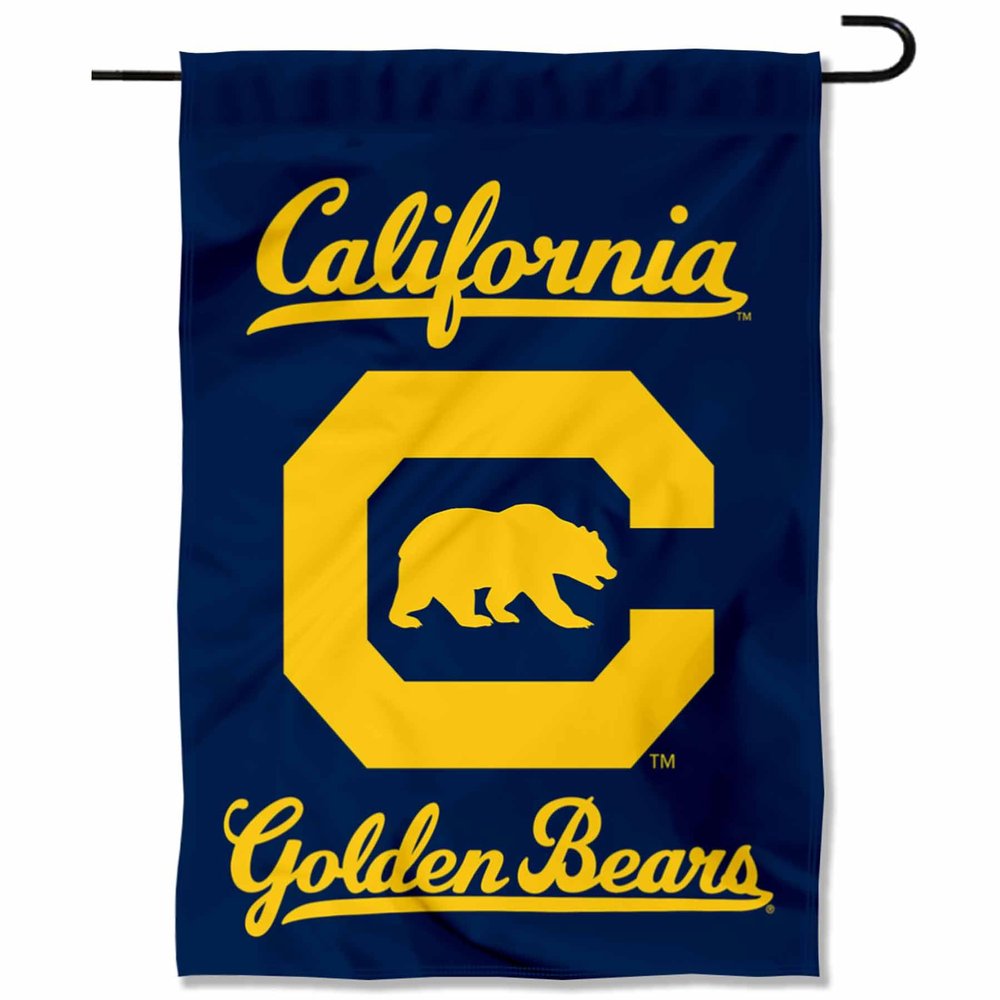 Cal Berkeley Golden Bears Block C Logo Garden Flag