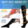 Aoliks Compression Socks for Women and Men, Black Knee High Support Stockings 6 Pairs for Running, Gym Training, Cycling, Golf and Daily Workouts view 2