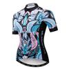 Bike Jersey Women's Cycling Jersey Zipper MTB Tops Apparel Mountain Road Bicycle Clothes Breathable Pro Team Biker Racing Shirts for Ladies Female Cycle Clothing Summer Blue Black S view 1