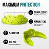 SISU Max Mouthguard, Neon Flash - 50% Stronger, Maximum Protection for Rugby, MMA, Boxing, Lacrosse, Football, Hockey, High-Impact Sports - Adult Fit, Remoldable Up to 20 Times, Works for Braces view 3