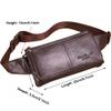 Hebetag Leather Fanny Pack Waist Bag for Men Women Outdoor Travel Hunting Hiking Camping Hip Bum Belt Cell Phone Purse Wallet Pouch, Coffee view 2