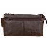 Hebetag Leather Fanny Pack Waist Bag for Men Women Outdoor Travel Hunting Hiking Camping Hip Bum Belt Cell Phone Purse Wallet Pouch, Coffee view 3
