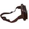 Hebetag Leather Fanny Pack Waist Bag for Men Women Outdoor Travel Hunting Hiking Camping Hip Bum Belt Cell Phone Purse Wallet Pouch, Coffee view 4