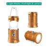 Censinda LED Camping Lantern, Solar and Rechargeable Lantern Flashlight Collapsible and Portable Light for Daily/Camp/Hiking/Night Fishing/Emergency/Hurricanes/Storm(1 Pack) view 3