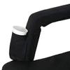 YuanKanJu Saturnpower Portable Stadium Seat Chair Portable Stand Chair with Back and Cushion for GrandstandPlaygroundCourt Black(Black) view 3