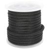 NovelBee 1/2 Inch X 150 Feet Double Braid Nylon Anchor Line with Stainless Steel Thimble and Plastic Chuck (Black) view 2