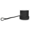 NovelBee 1/2 Inch X 150 Feet Double Braid Nylon Anchor Line with Stainless Steel Thimble and Plastic Chuck (Black) view 3