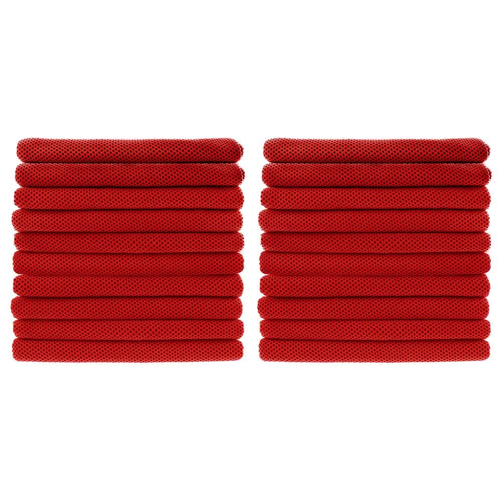 Peicees 20Pcs 40x12'' Microfiber Neck Cooling Towels Sports Sweat Towels Headband for Travel Beach Swimming Camping Climbing Gym Yoga Workout Backpacking, Quick Dry Super Absorbent Compact Lightweight