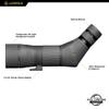 Leupold SX-4 Pro Guide HD 15-45x65mm Spotting Scope - Angled Eyepiece view 2
