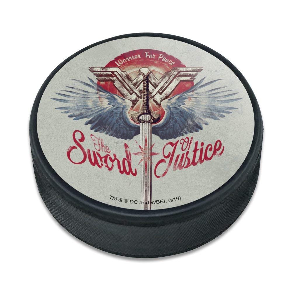 GRAPHICS & MORE Wonder Woman Movie Sword of Justice Ice Hockey Puck