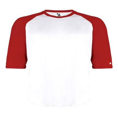 B-Baseball Youth Tee White/Red X-Large