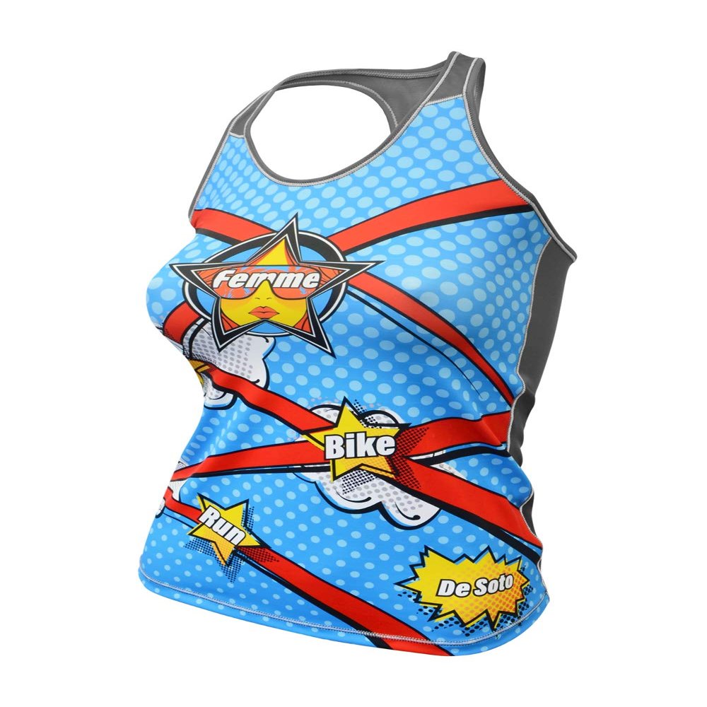 De Soto Femme Carrera Tri Tank - WCTT - 2020 (X-Large, Super Femme Girl)