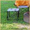 ARROWHEAD OUTDOOR 26 (66cm) Portable Camping Folding Table, 2 Cup Holders, Square, Carrying Case, Steel Frame, High-Grade 600D Canvas view 2
