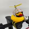 2 Pack - Upgrade Enhanced Helmet Lovely Yellow Duck Bike Bell, Kids Bike Horn, Rubber Yellow Duck Bicycle Accessories with LED Light and Propeller, for Kids Toddler Children Adults Sport Outdoor view 2