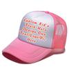Custom Kid Truck Hats Personalized Mesh Adjustable Baseball Cap Sun Visor Hats view 1