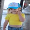 Custom Kid Truck Hats Personalized Mesh Adjustable Baseball Cap Sun Visor Hats view 3