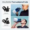 BUZIO Vacuum Insulated Stainless Steel Water Bottle 64oz (Cold for 48 Hrs/Hot for 24 Hrs) BPA Free Double Wall Travel Mug/Flask for Outdoor Sports Hiking, Cycling, Cam,Camping, Running, Tuxedo view 3