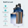 BUZIO Vacuum Insulated Stainless Steel Water Bottle 64oz (Cold for 48 Hrs/Hot for 24 Hrs) BPA Free Double Wall Travel Mug/Flask for Outdoor Sports Hiking, Cycling, Cam,Camping, Running, Tuxedo view 4