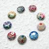 Antique Alive Mother of Pearl Dog Cat Fish Flower Design Circle Coin Metal Magnetic Pro Hat Cap Clip Golf Ball Marker Gift Set (Dog Fish) view 4