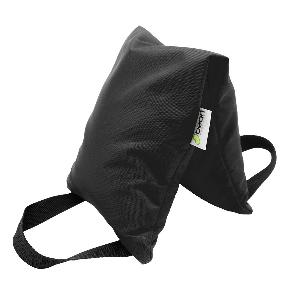 Yoga Sand Bags for Working Out - Reinforced Nylon Fabric Exercise Weight Bag with Double Handles for Secure Grip - Weighted Fitness Equipment for Yoga, Pilates & Training - Made in USA, Black