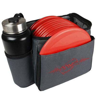 MVP Disc Sports Cell Disc Golf Starter Bag (Gray/Red)
