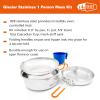 GSI Outdoors Stainless 1-Person Mess Kit for Camping and Backpacking view 2