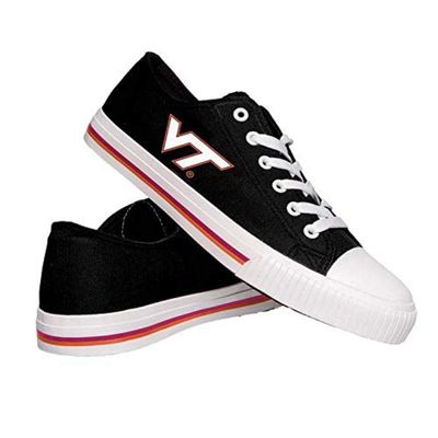 FOCO Virginia Tech Hokies NCAA Mens Low Top Big Logo Canvas Shoes - 9