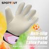Sportout Kids Goalkeeper Gloves, Soccer Goalie Gloves with Double Wrist Protection and Non-Slip Wear Resistant Latex Material to Prevent Injuries view 3