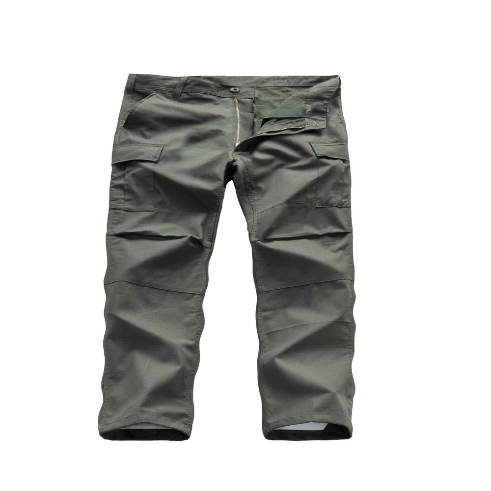 BACKBONE Mens Casual Street Fashion Camo Cargo Pants Army Combat Military BDU Pants Work Hunt Pants (Size 34, Army Green - Ripstop)