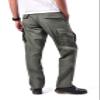 BACKBONE Mens Casual Street Fashion Camo Cargo Pants Army Combat Military BDU Pants Work Hunt Pants (Size 34, Army Green - Ripstop) view 2