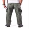 BACKBONE Mens Casual Street Fashion Camo Cargo Pants Army Combat Military BDU Pants Work Hunt Pants (Size 34, Army Green - Ripstop) view 4