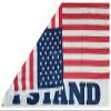 3x5 I Stand USA American 50 Star 100D Woven Poly Nylon Flag 5x3 Banner Grommets Heavy Duty (RUF) view 2