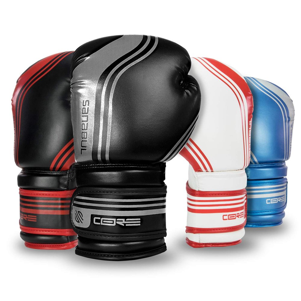 Sanabul Core Gel Training Boxing Gloves for Men and Women Advanced Muay Thai and Kickboxing Gloves Heavy Bag & Boxing Sparring - Gun Metal, 8 oz