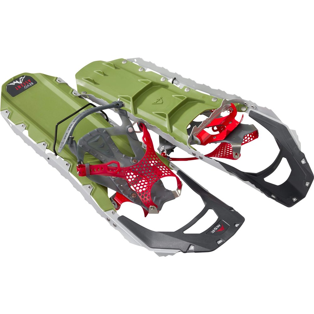 MSR Revo Ascent Backcountry & Mountaineering Snowshoes with Paragon Bindings, 25 Inch Pair, Olive