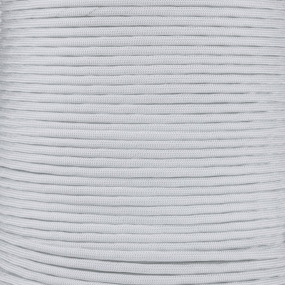 Glow in The Dark Paracord 7 Strand 550 Paracord with Glow in The Dark Tracers for Crafting, Utility, and Recreational Uses (100 Feet, White Glow in The Dark)