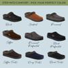 Dearfoams Men's Indoor/Outdoor Breathable Memory Foam Clog Offered in Wide Widths, Black, Small view 2