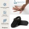 Dearfoams Men's Indoor/Outdoor Breathable Memory Foam Clog Offered in Wide Widths, Black, Small view 4